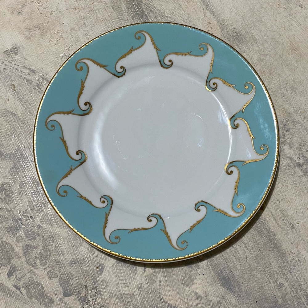 Christian Lacroix Dinner Plate ( Gold rim )